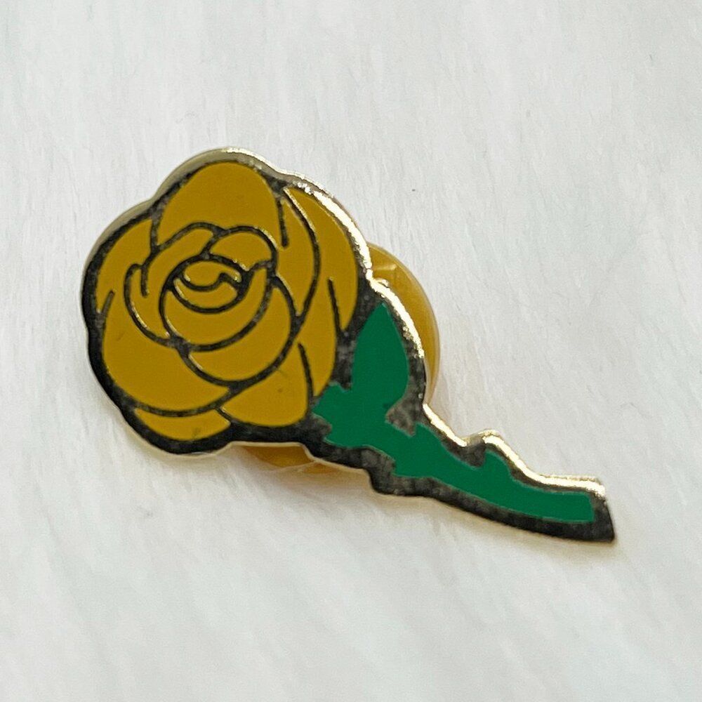 🔮 5/$25 Vintage Yellow Rose of Texas Pin